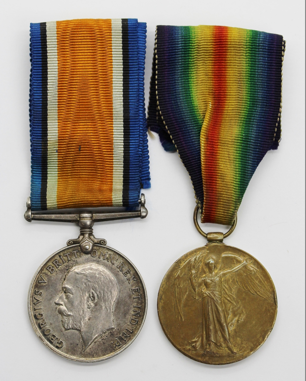WW1 British War & Victory Medal Pair - Pte. A. Sutton, 21st (Wool Textile Pioneers) Bn. West Yorkshire Regiment