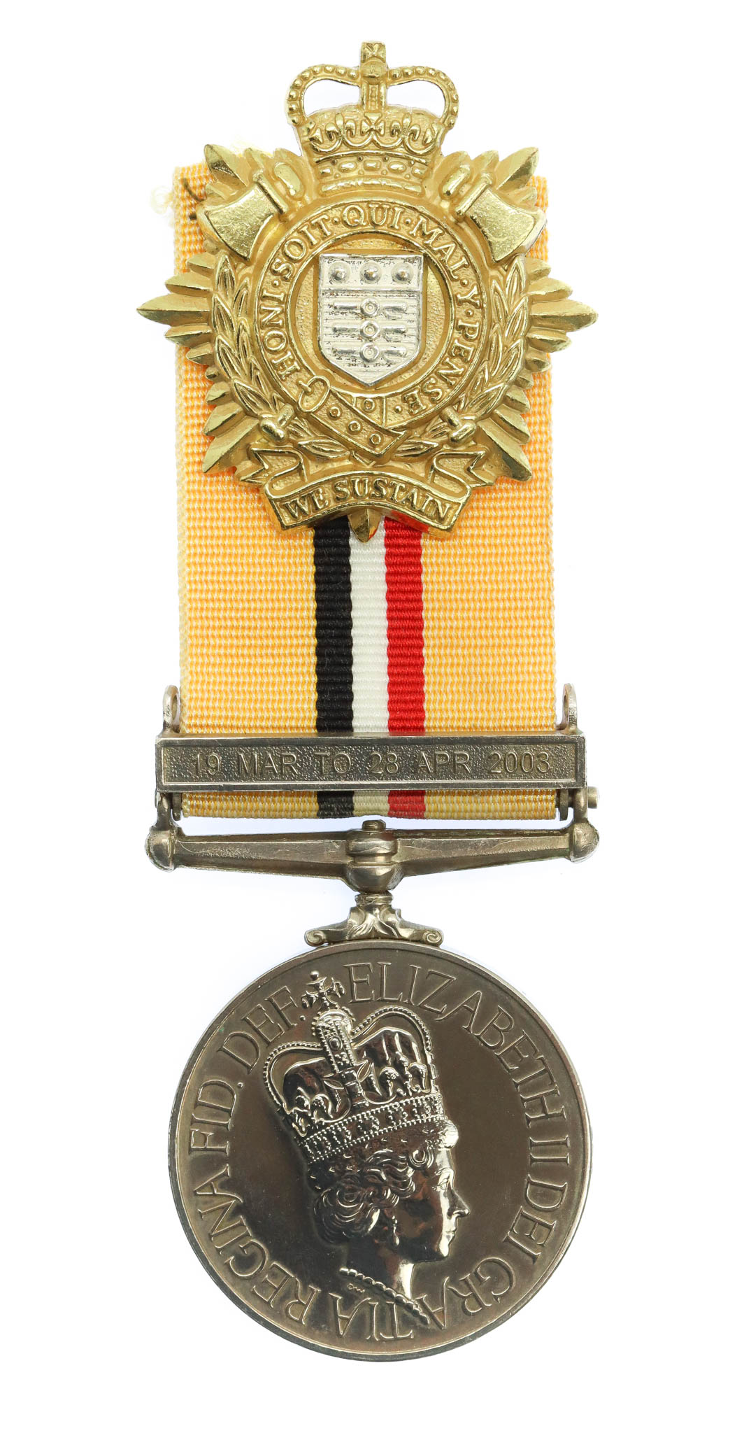 Iraq Medal (Clasp - 19 Mar to 28 Apr 2003) - Pte. R.M. Davetanivalu, 13th Air Assault Support Regt, Royal Logistic Corps