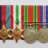 Unattributed WW2 Medal Group of Four - Court Mounted