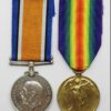 WW1 British War & Victory Medal Pair - Pte. J. Swanston, Army Service Corps