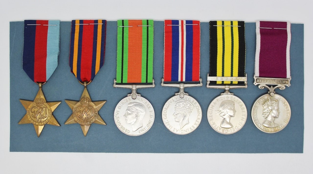 WW2, Africa General Service Medal (Clasp - Kenya) & Long Service & Good Conduct Medal Group of Six - Fus. G. Wright, Royal Inniskilling Fusiliers