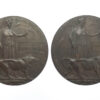 Two WW1 Memorial Plaques to the Brown Brothers - Royal Inniskilling Fusiliers