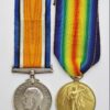 WW1 British War & Victory Medal Pair - Capt. A. Whittome, Royal Army Medical Corps (H.S. Aquitania)
