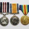 WW1 Military Medal, British War Medal & Victory Medal - Pte. E. Freshwater, 2/4th Bn. West Riding Regiment