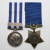 Egypt Medal (Clasp - Tel-El-Kebir) and 1882 Khedives Star - J. Becconsall, A.B., Royal Navy, H.M.S. Orion