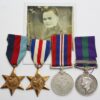 WW2 and General Service Medal (Clasp - Palestine 1945-48) Group of Four - Gnr. P.G. Phillips, Royal Artillery (Airborne)
