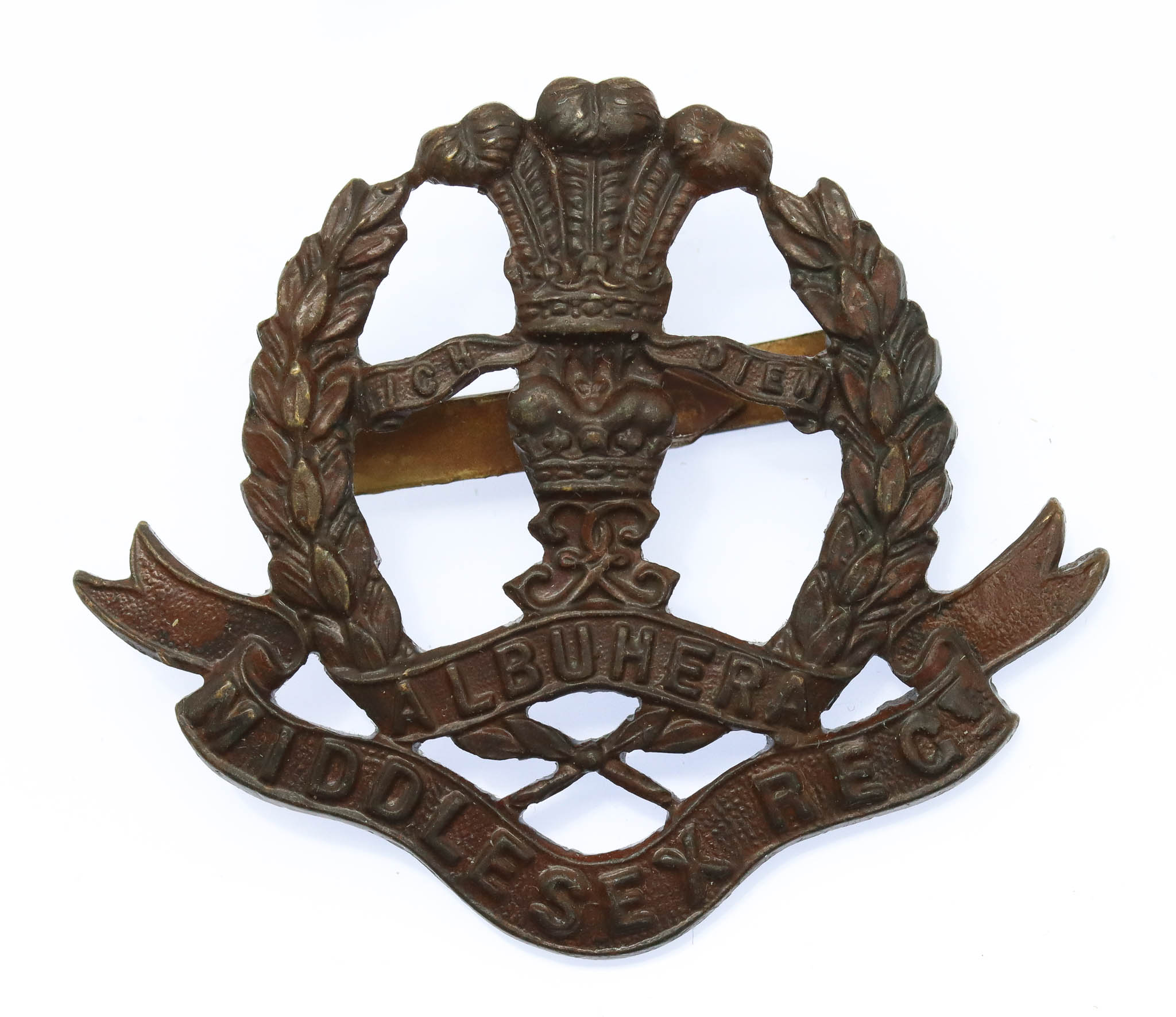 Middlesex Regiment Officer's Service Dress Cap Badge