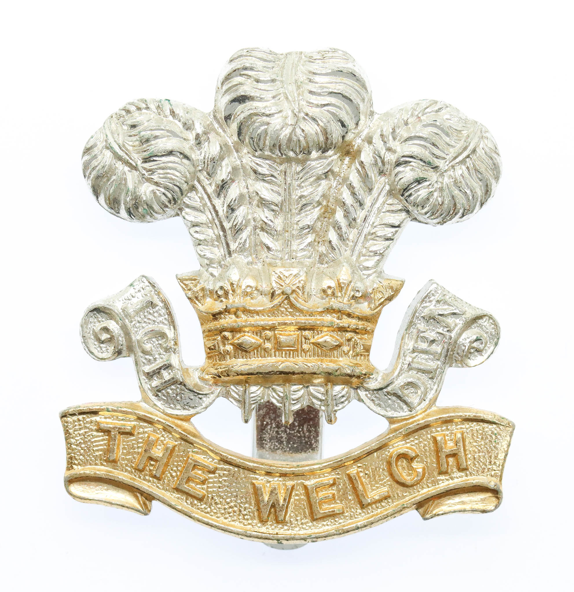 Welch Regiment Anodised (Staybrite) Cap Badge