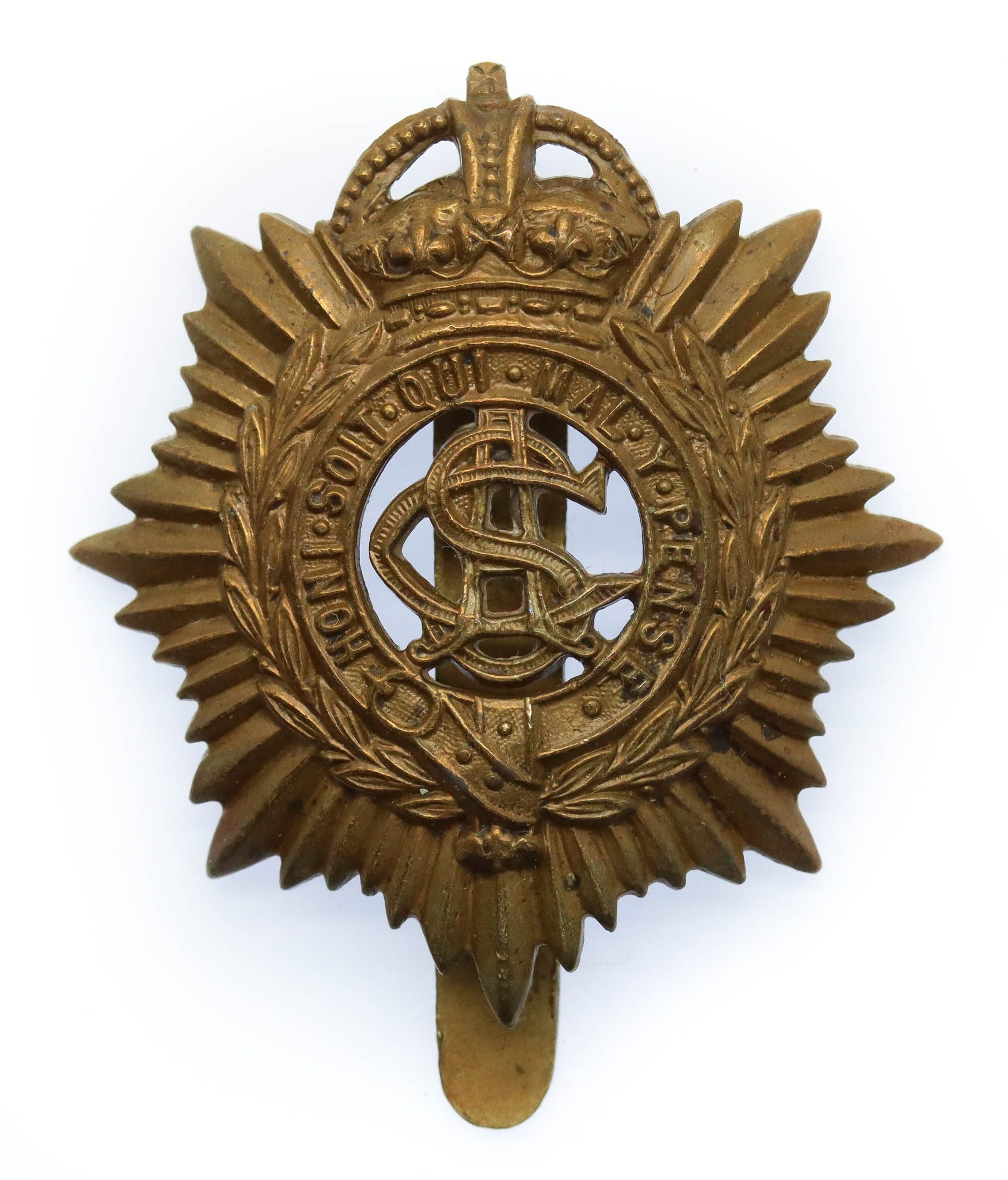 Army Service Corps (A.S.C.) Cap Badge - King's Crown