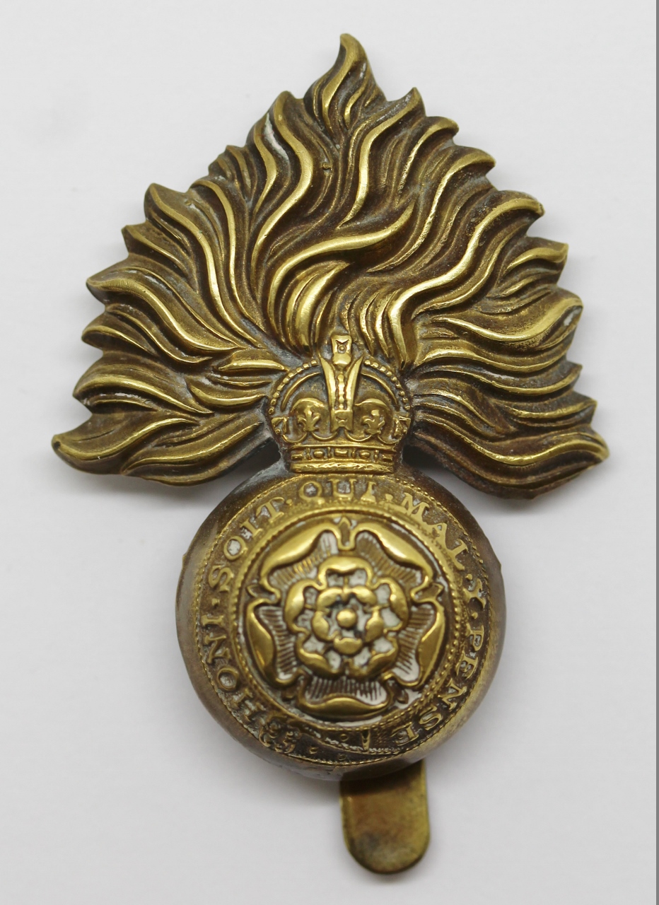 Royal Fusiliers Cap Badge - King's Crown
