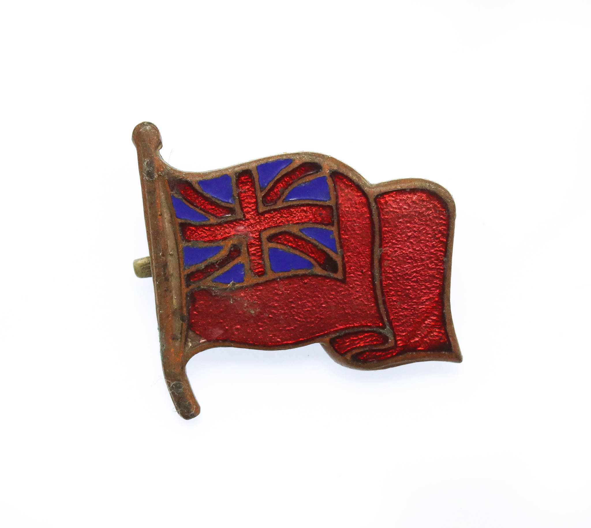 Merchant Navy Red Ensign Flag Enamelled Sweetheart Brooch