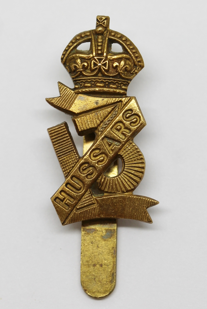 13th Hussars Cap Badge - King's Crown