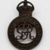 George V Royal Horse Guards Officer's Service Dress Cap Badge