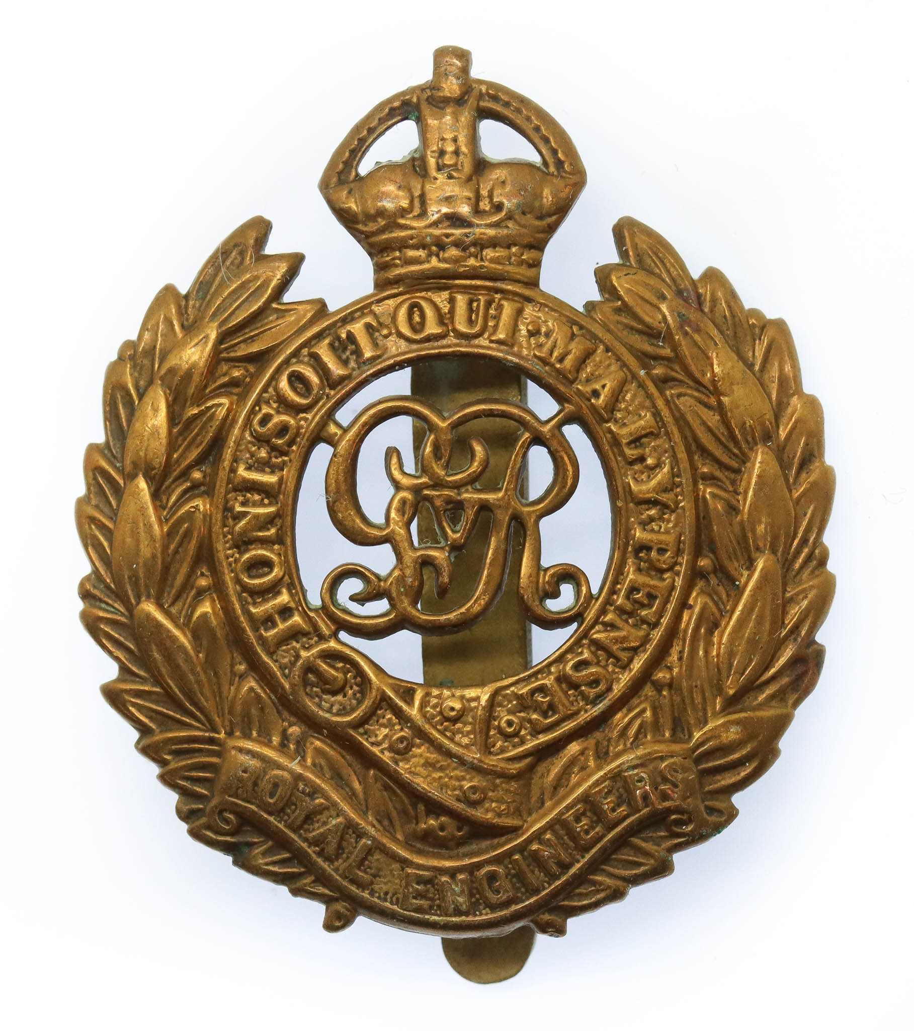 George V Royal Engineers Cap Badge