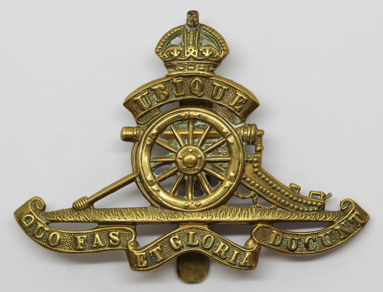 Royal Artillery Cap Badge - King's Crown