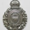 Dewsbury Borough Police Wreath Helmet Plate - King's Crown