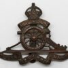 Royal Artillery Territorials Bronzed Cap Badge - King's Crown