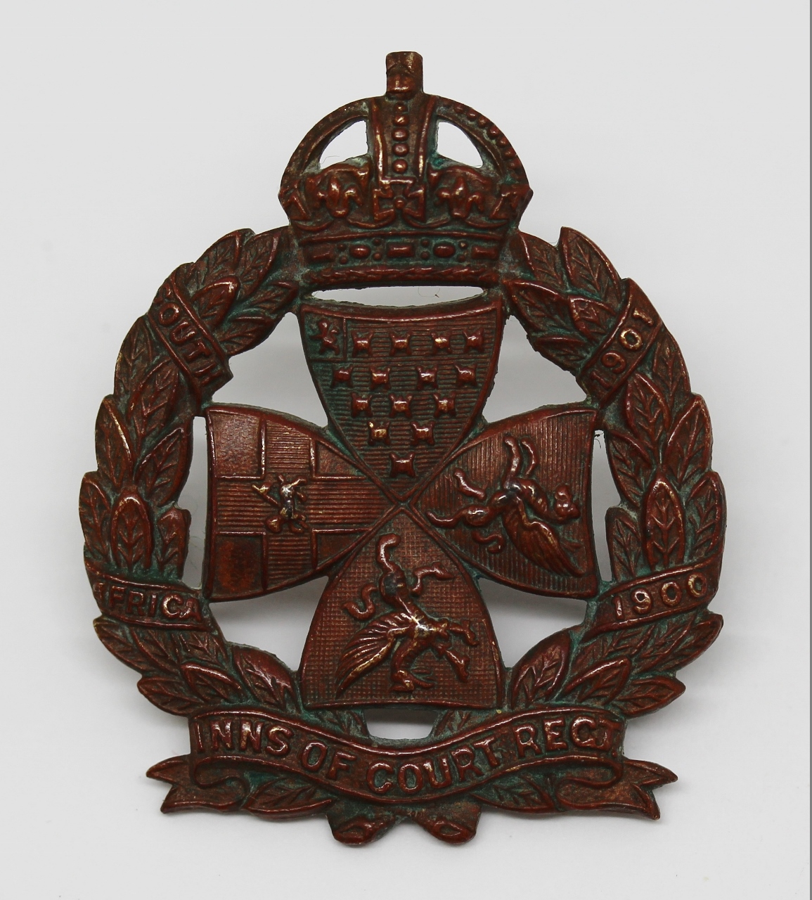 Inns of Court Regiment Cap Badge - King's Crown