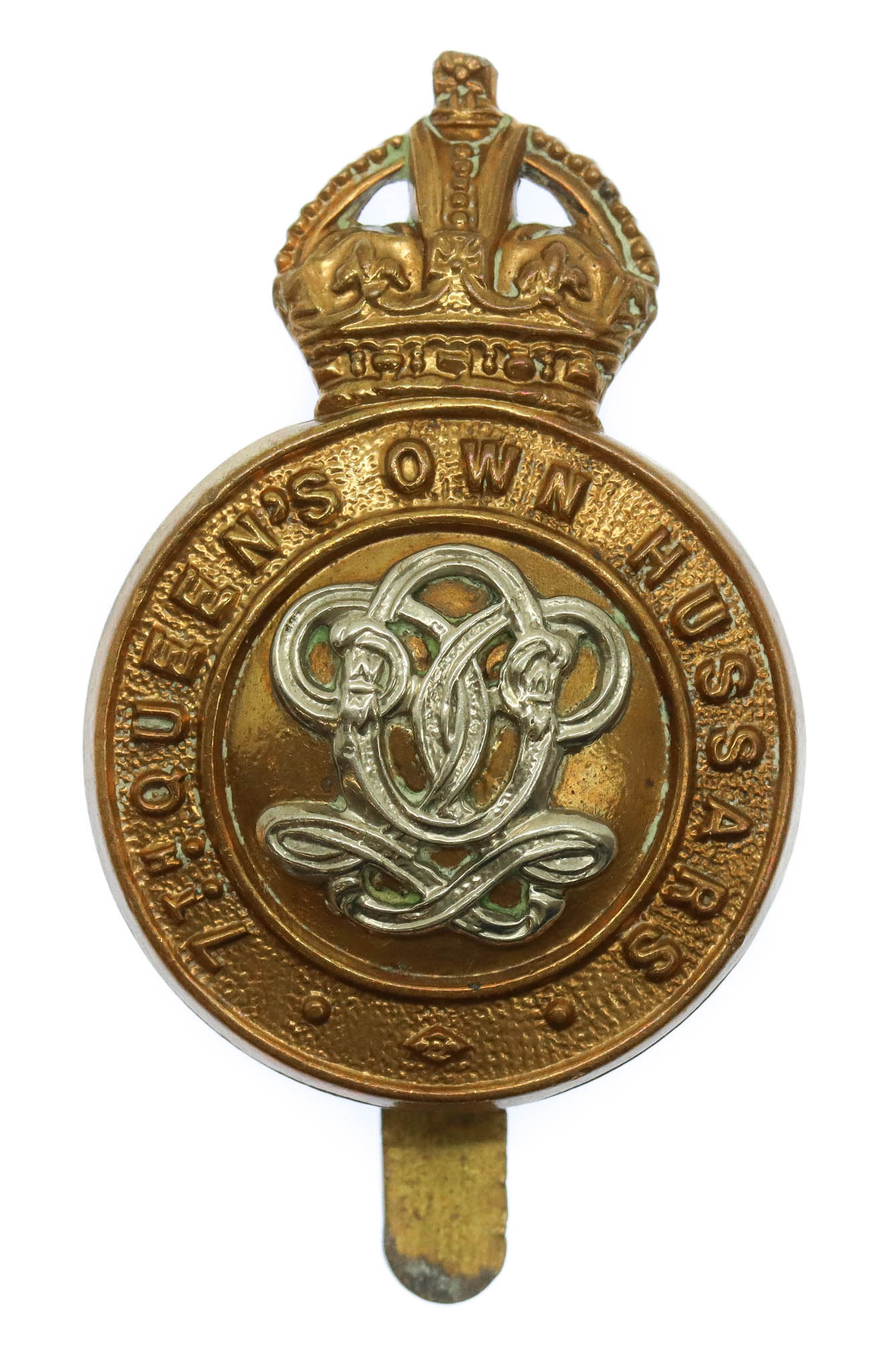 7th Queen's Own Hussars Cap Badge - King's Crown