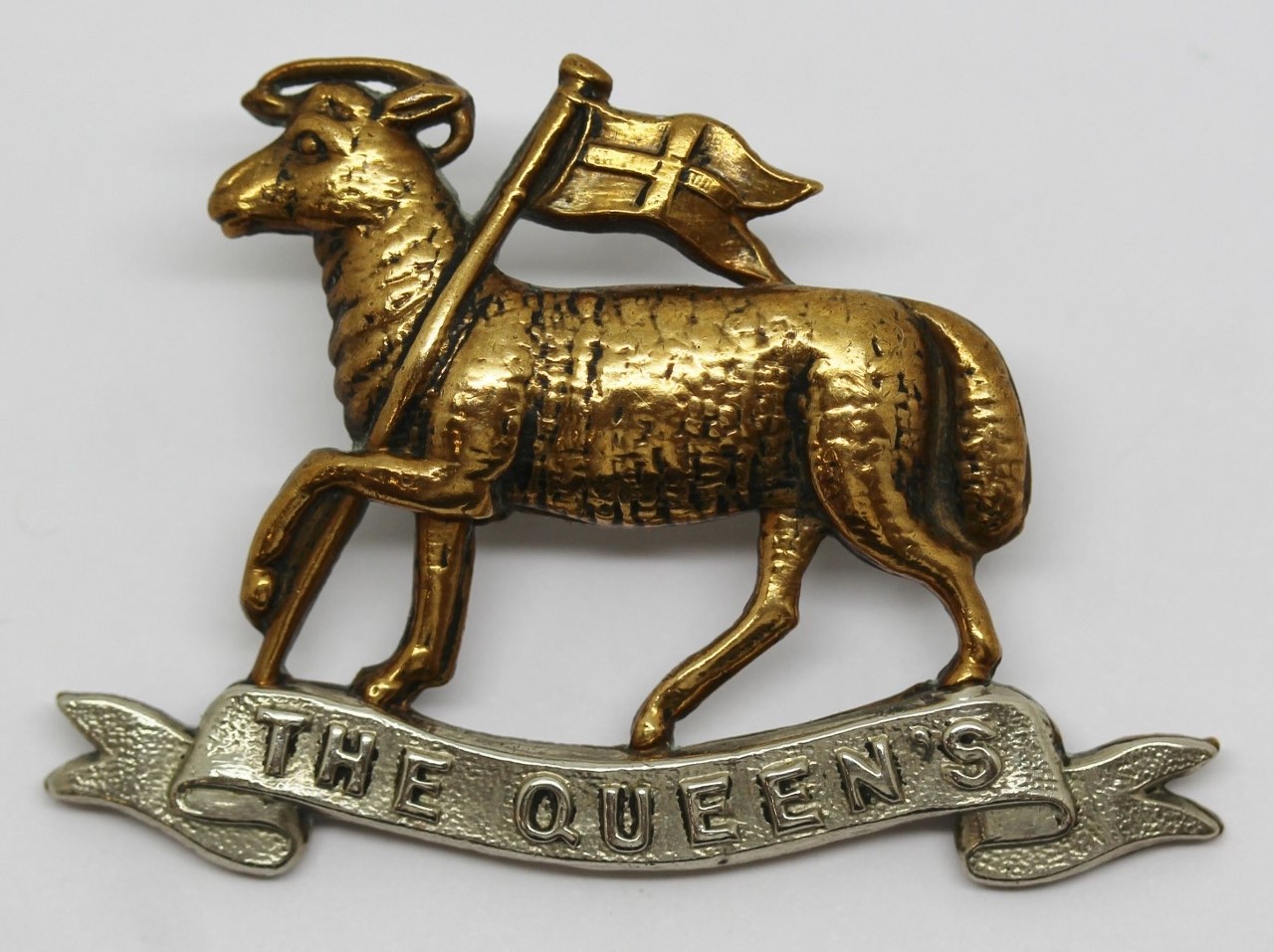 Victorian Queen's (Royal West Surrey) Regiment Cap Badge