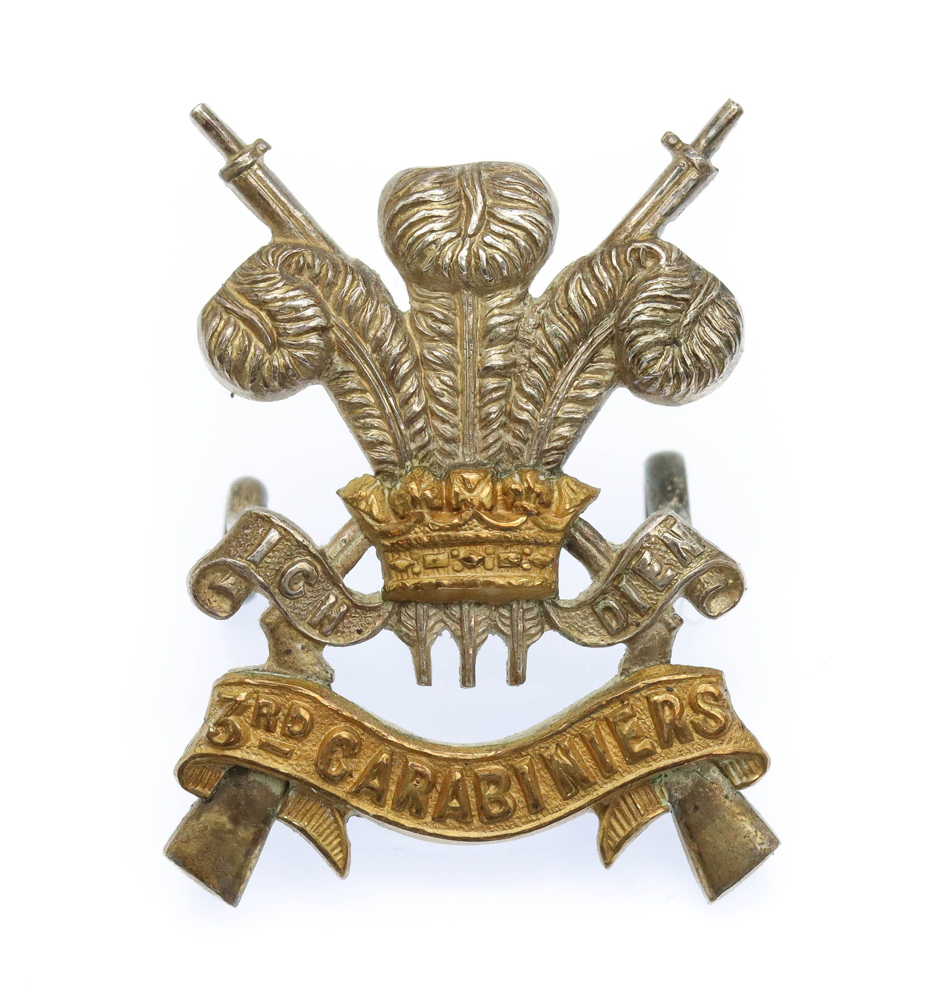 3rd Carabiniers Officer's Dress Cap Badge