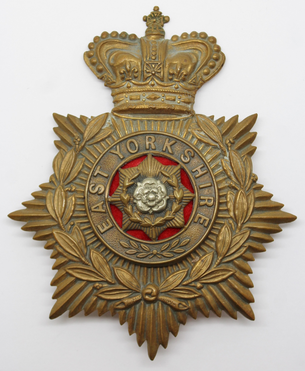 Victorian East Yorkshire Regiment Helmet Plate