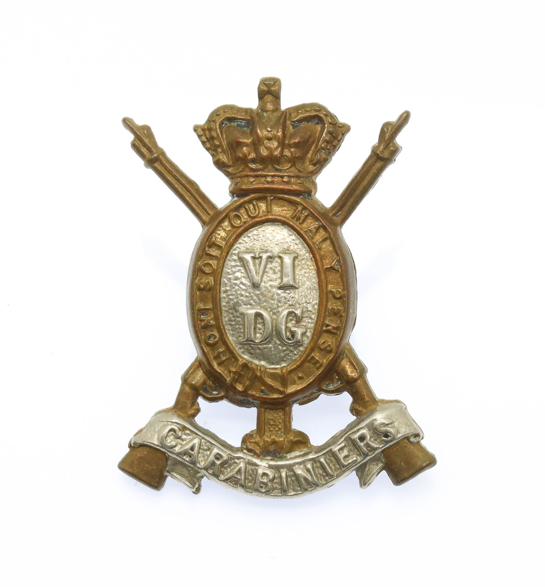 Victorian 6th Dragoon Guards (Carabiniers) Collar Badge