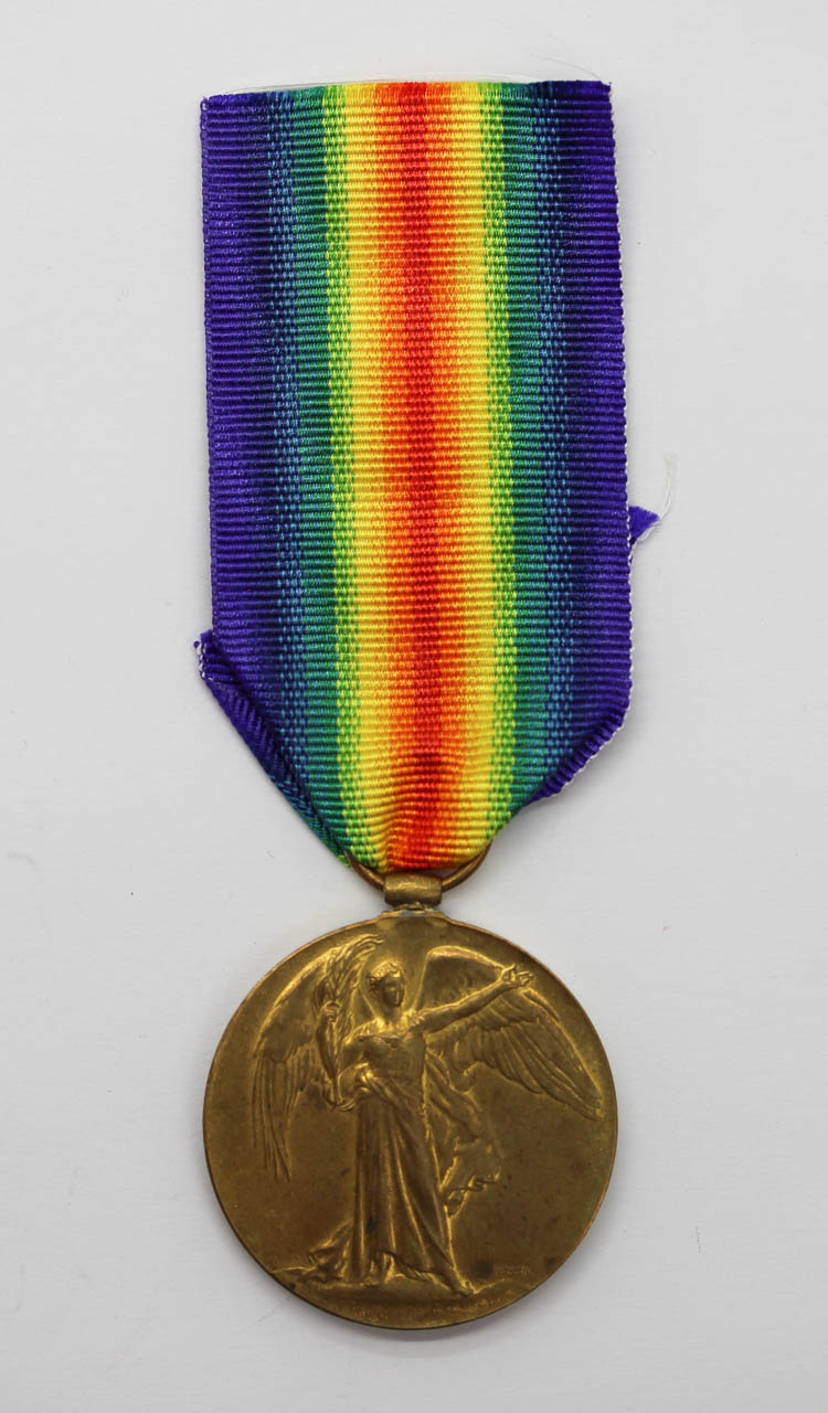 WW1 Victory Medal - Pte. A.G. Jackson, King's Royal Rifle Corps / Queen's (Royal West Surrey) Regiment - K.I.A.