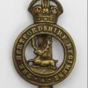 Hertfordshire Regiment Cap Badge - King's Crown
