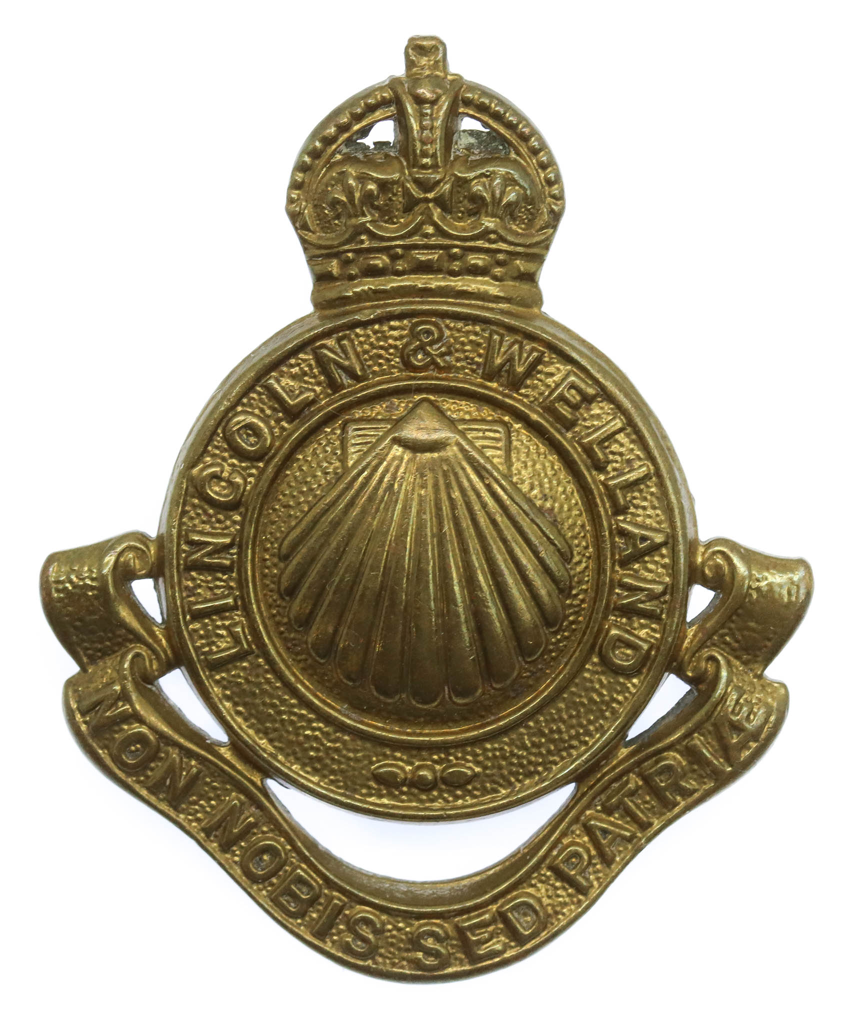 Canadian Lincoln & Welland Regiment Cap Badge - King's Crown