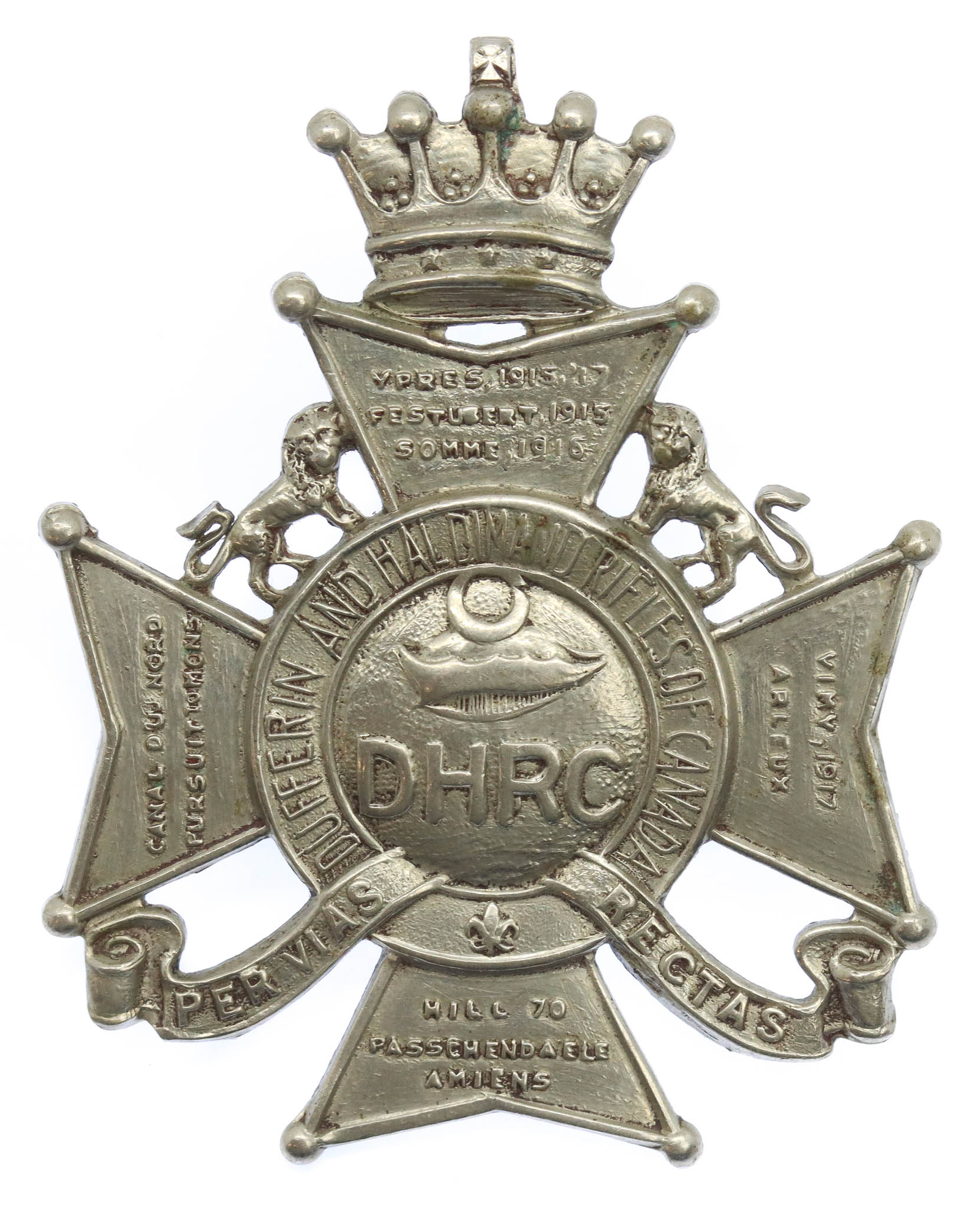 Canadian Dufferin and Haldimand Rifles of Canada Cap Badge