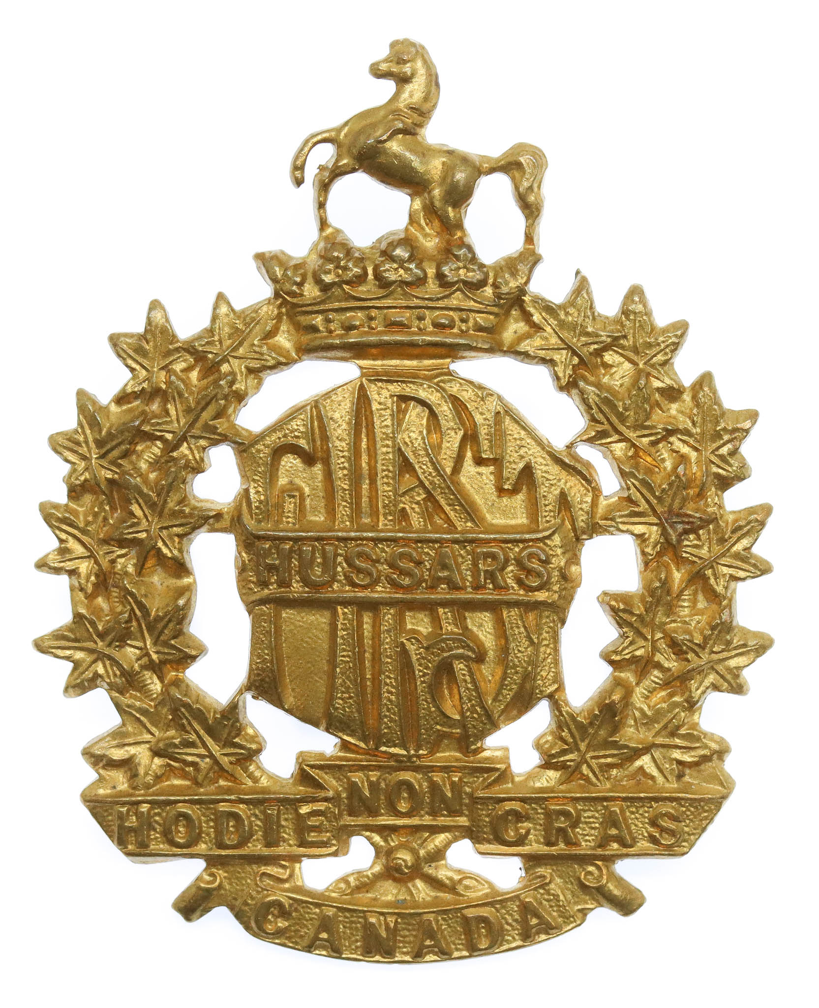 First Hussars of Canada Cap Badge