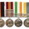 Queen's Sudan, QSA (5 Clasps), KSA (2 Clasps) & Khedives Sudan (Clasp - Khartoum) Group of Four - Pte. J.T. Howarth, Lancashire Fusiliers