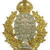 Canadian Three Rivers Regiment Cap Badge - King's Crown