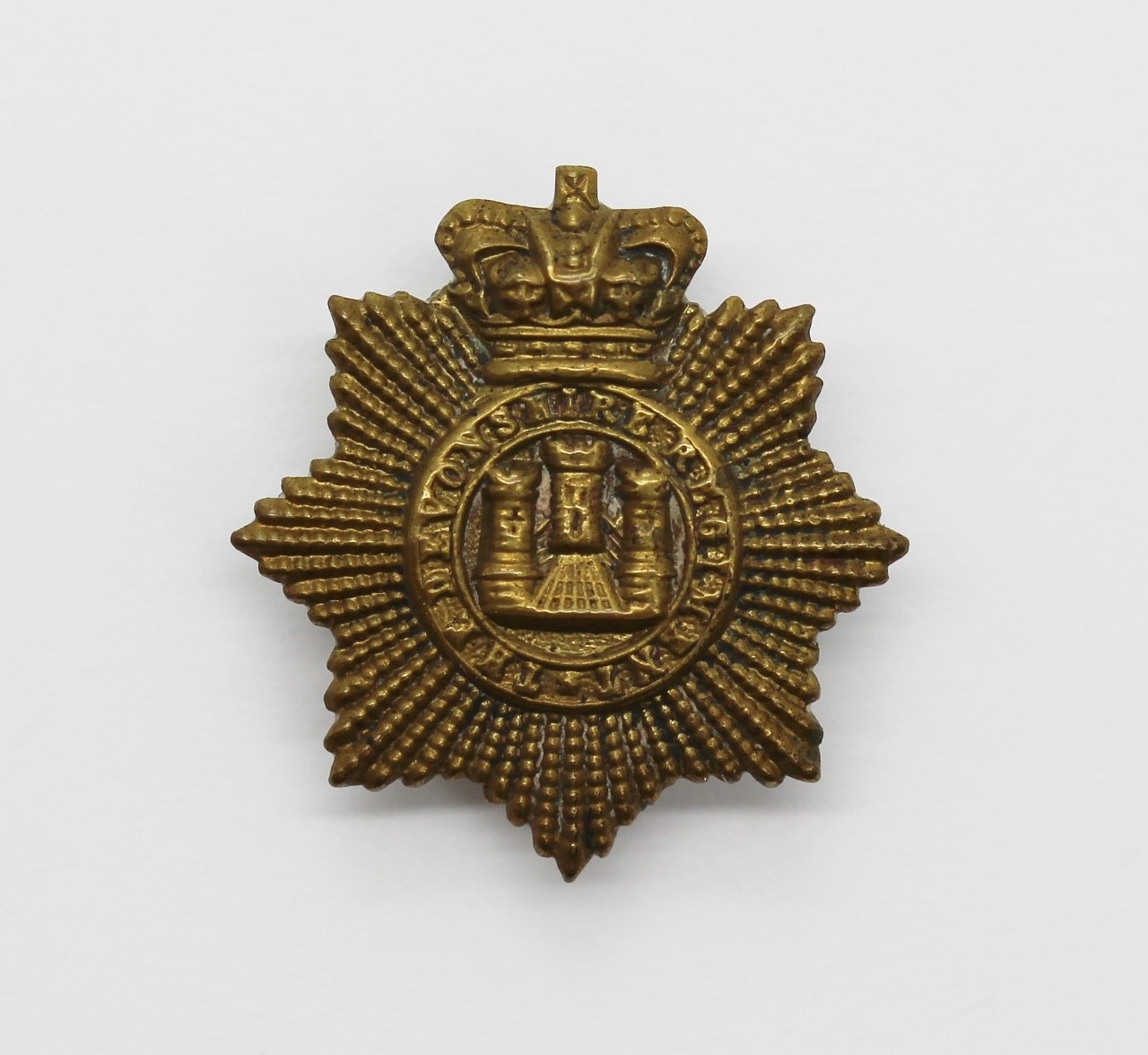 Victorian Devonshire Regiment Collar Badge
