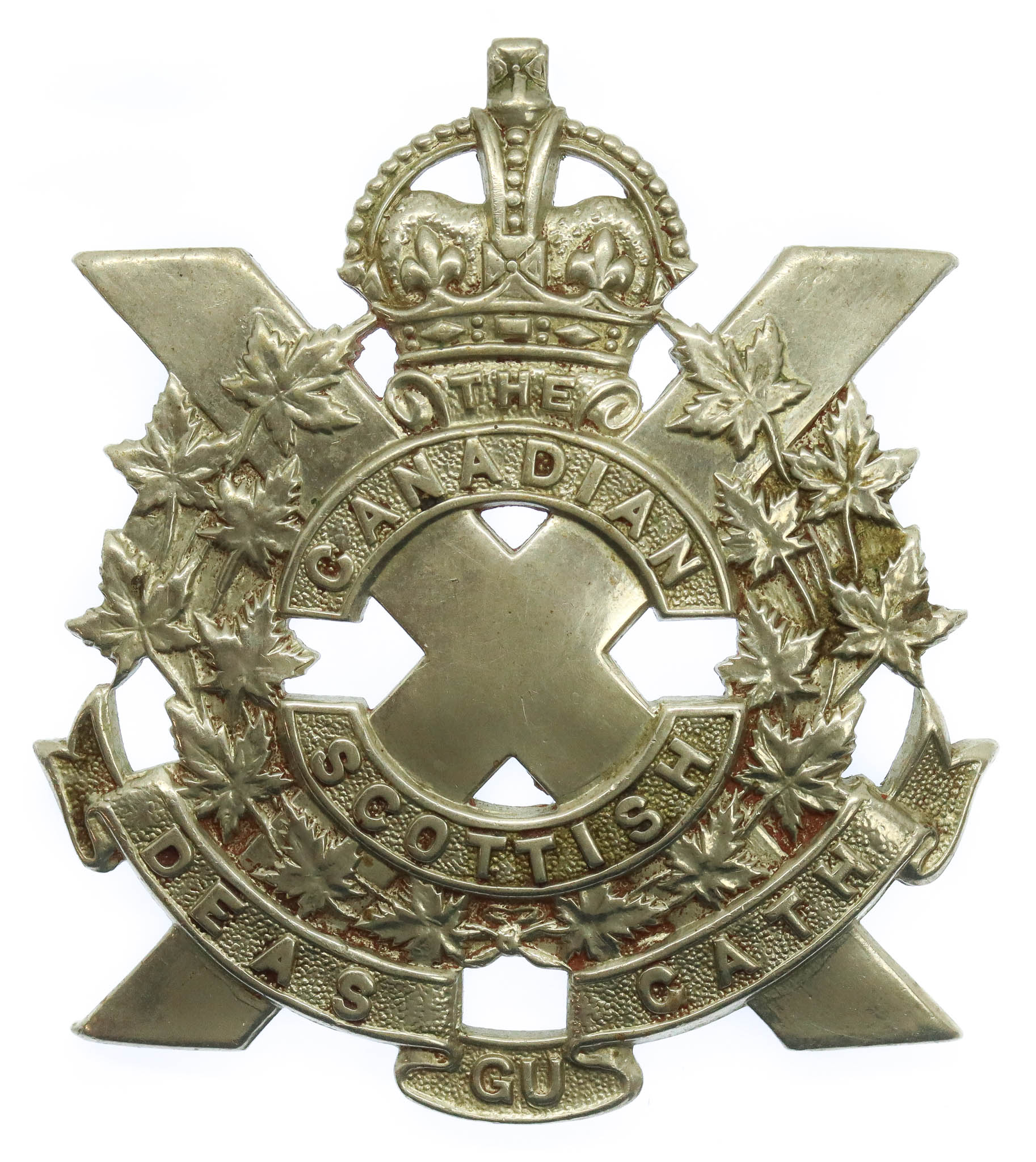Canadian Scottish Regiment Cap Badge -King's Crown