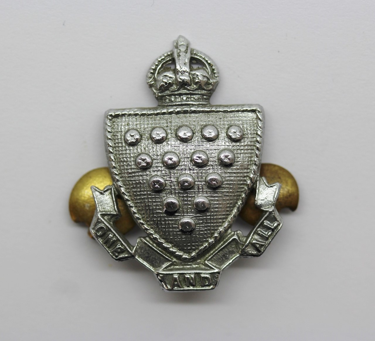 Cornwall Constabulary Collar Badge - King's Crown