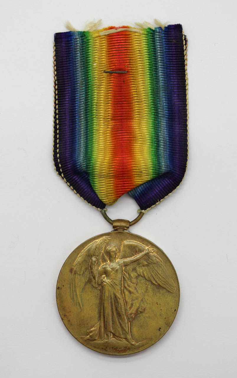 WW1 Victory Medal - Pte. (Bandsman) A.E. Foulkes, 2nd Bn. South Staffordshire Regiment - K.I.A.