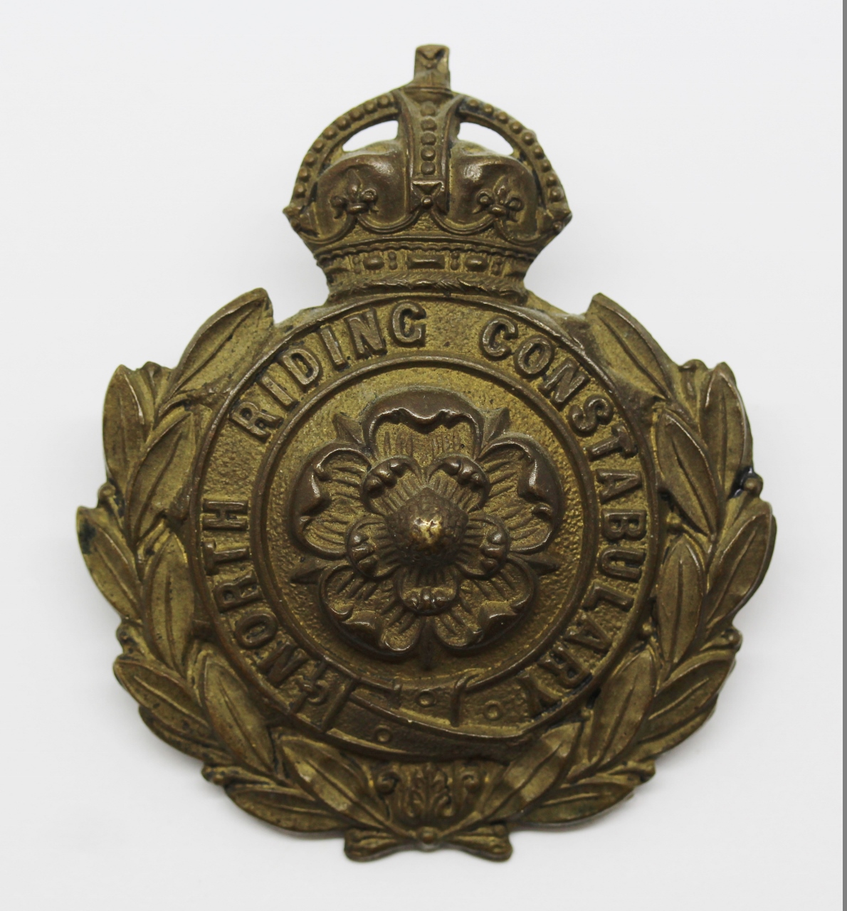 North Riding Constabulary Small Wreath Helmet Plate