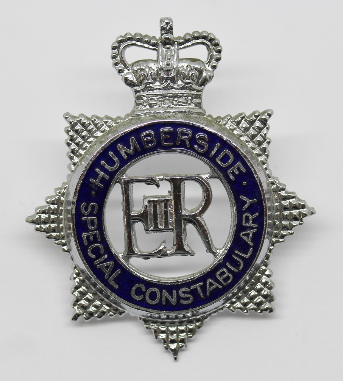 Humberside Special Constabulary Enamelled Cap Badge - Queen's Crown