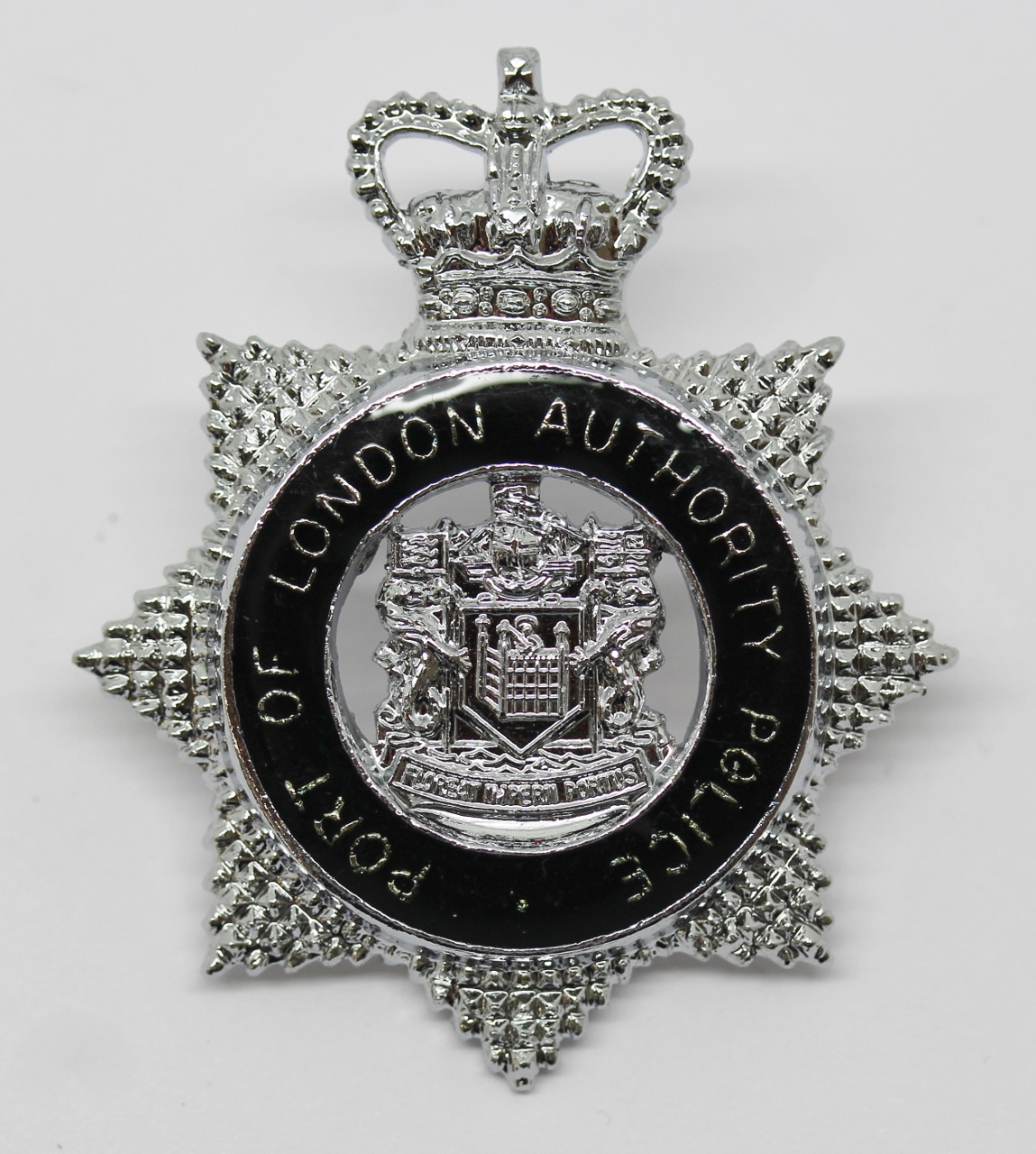 Port of London Authority Police Senior Officer's Cap Badge - Queen's Crown