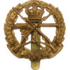 Small Arms School Brass Cap Badge - King's Crown