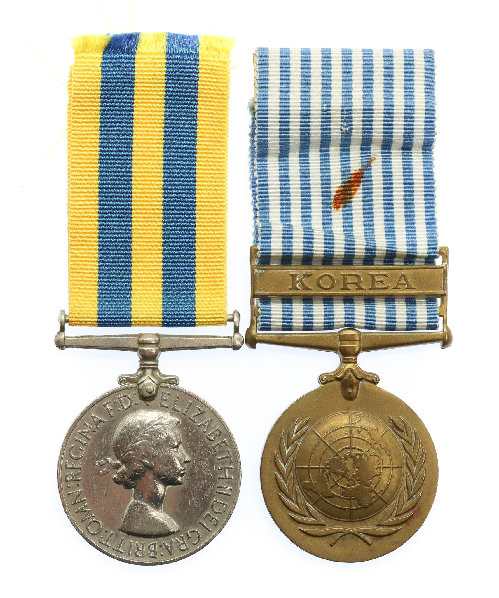 Queen's Korea Medal and UN Korea Medal Pair - Tpr. H. Gillick, 1st Royal Tank Regiment