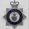 Dewsbury Borough Police Senior Officer's Enamelled Cap Badge - Queen's Crown