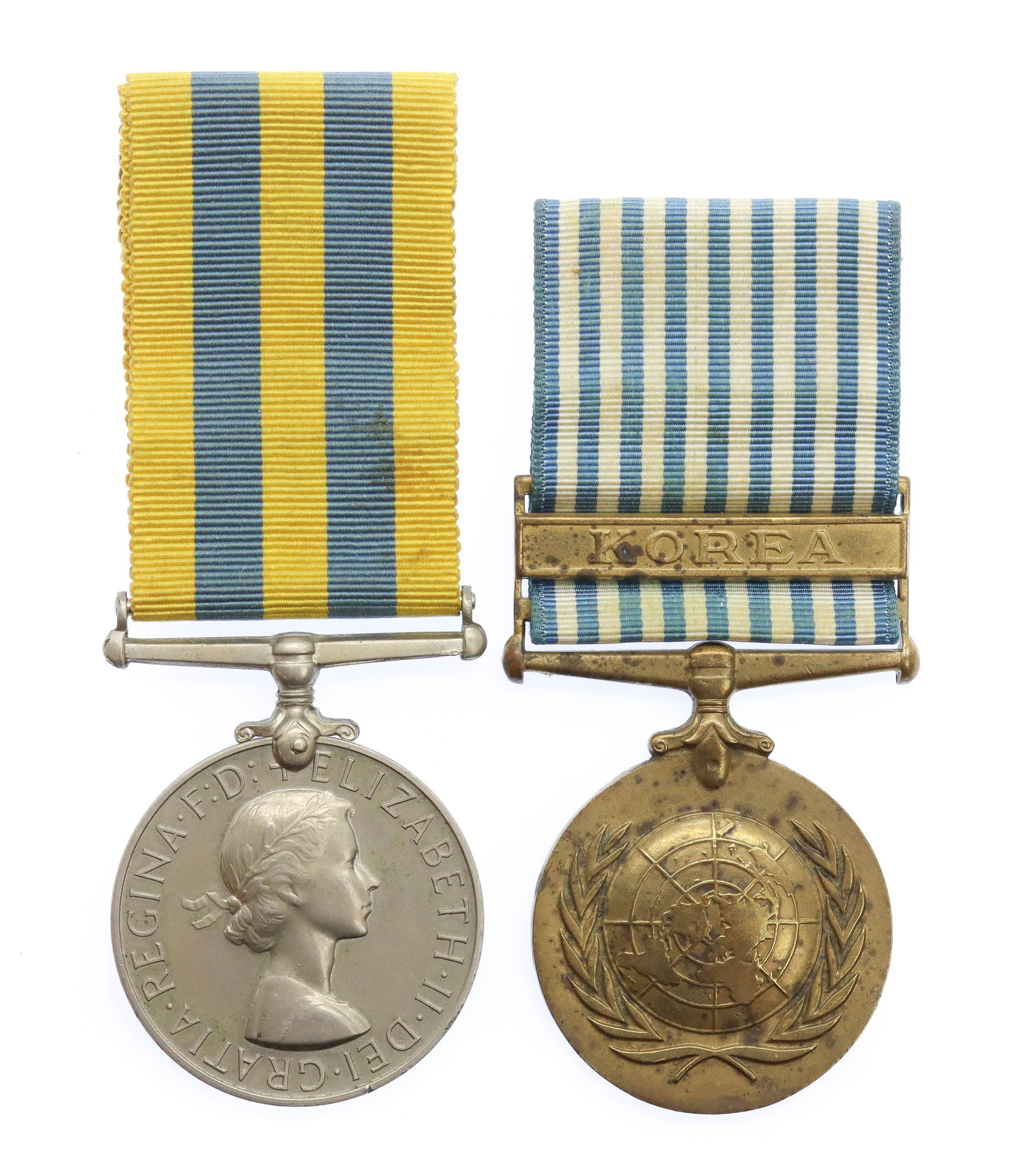 Queen's Korea and UN Korea Medal Pair - Tpr. J.T. Edwards, 5th Dragoon Guards