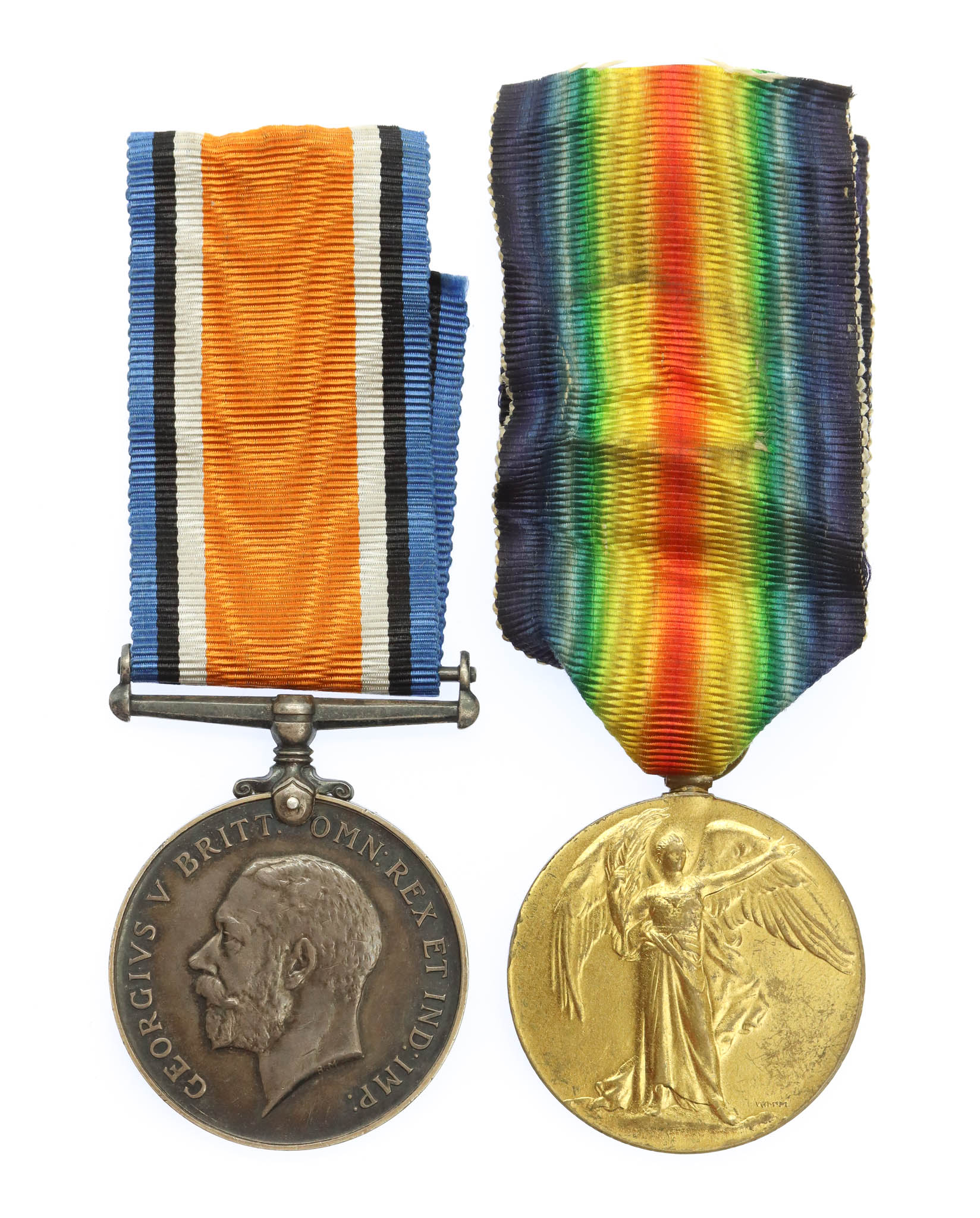 WW1 British War & Victory Mentioned In Despatches Medal Pair - Sjt. F.C. Morgan, 131st Heavy Battery, Royal Garrison Artillery