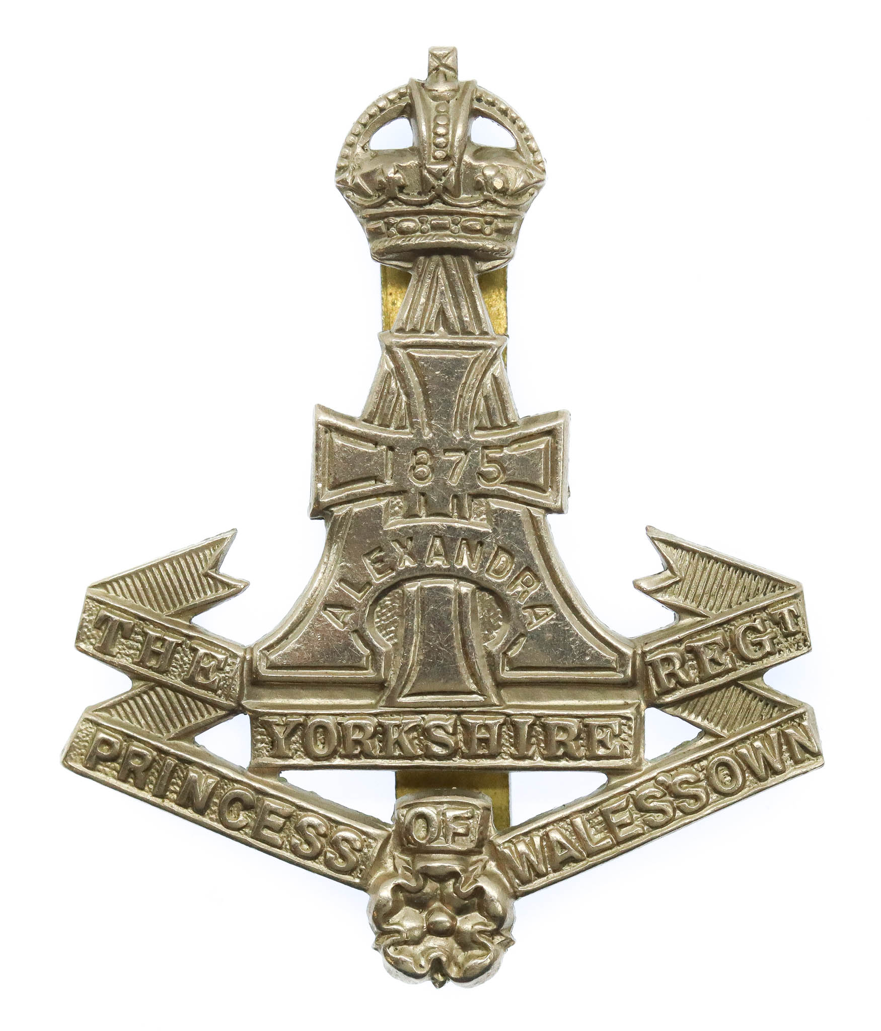 Yorkshire Regiment (Green Howards) Cap Badge - King's Crown