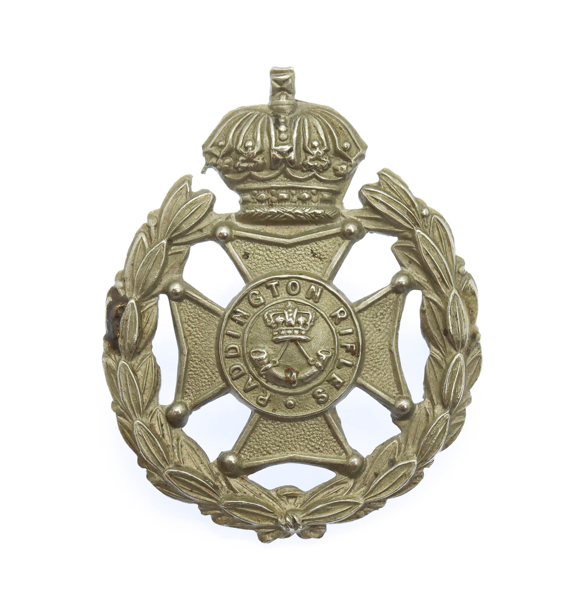 Victorian Paddington Rifles Field Service Cap Badge