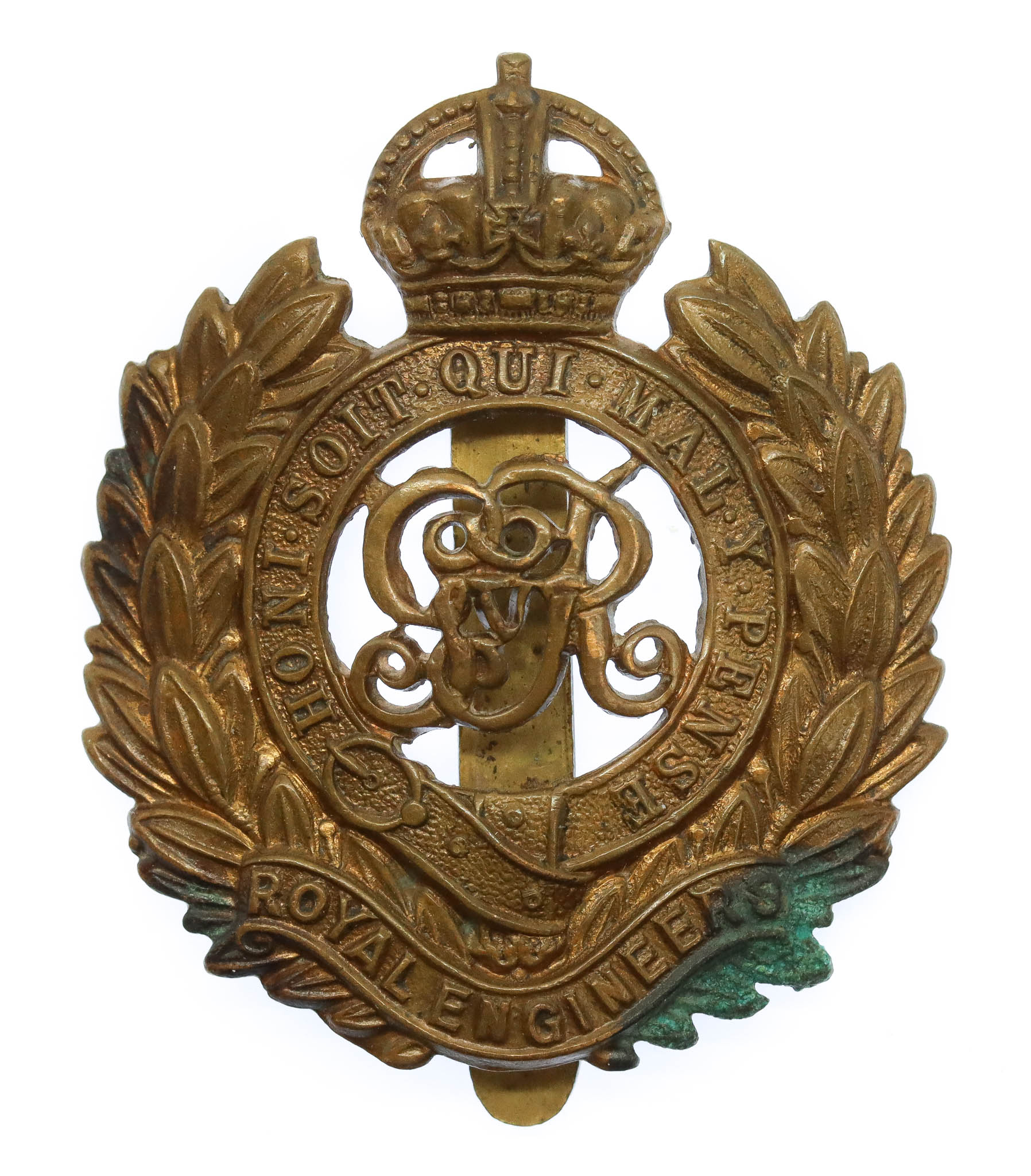 George V Royal Engineers Cap Badge