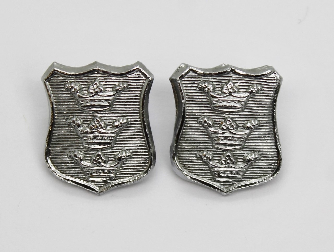 Pair of Hull City Police Collar Badges